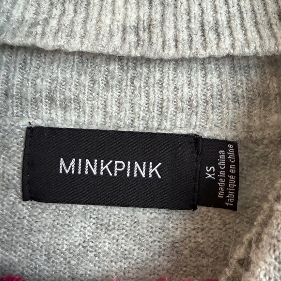 MINKPINK Chevron Colorblock Sweater Dress – Size XS – Great Condition - Picture 3 of 3